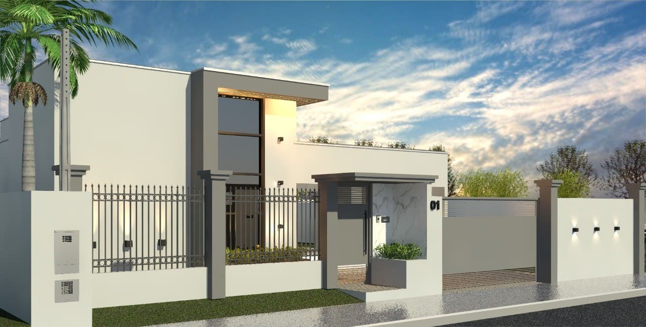 Projeto 3D de Fachada e interiores